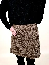 Mini-jupe velours taupe.webp