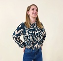 Chemisier à motif animalier abstrait