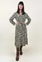 Robe longue motif léopard