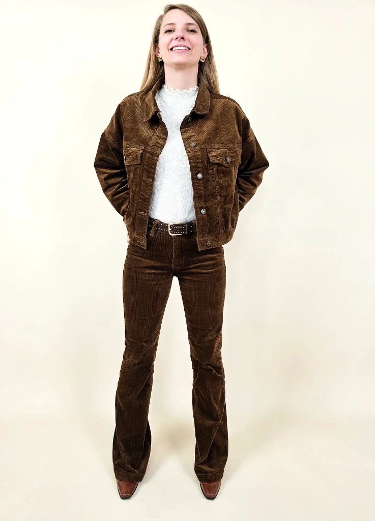 Pantalon velours marron