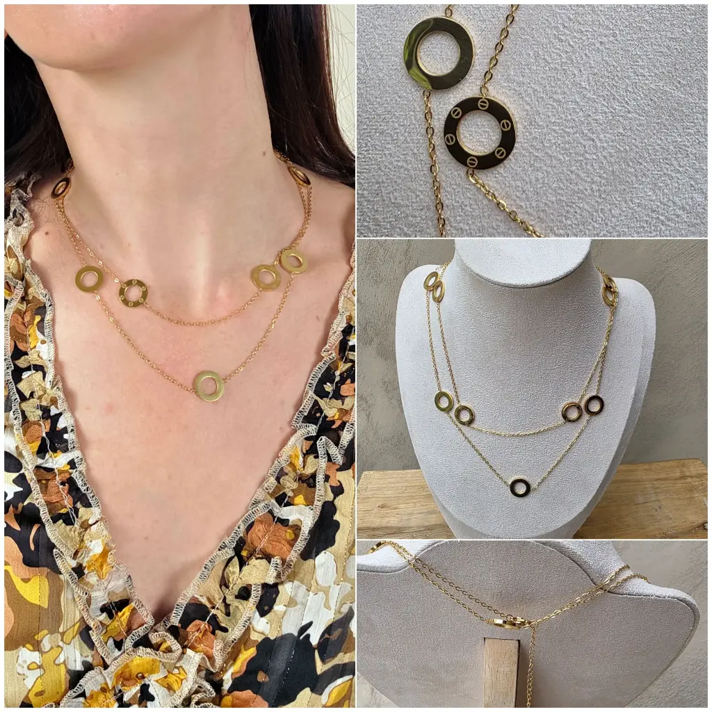 Collier à deux rangs