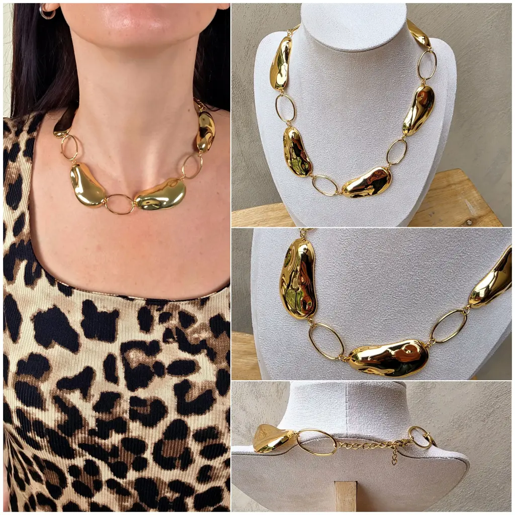 [00340] Collier maillons larges