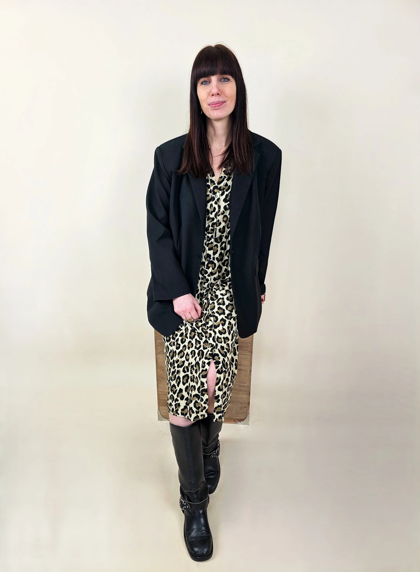 Blazer noir oversize