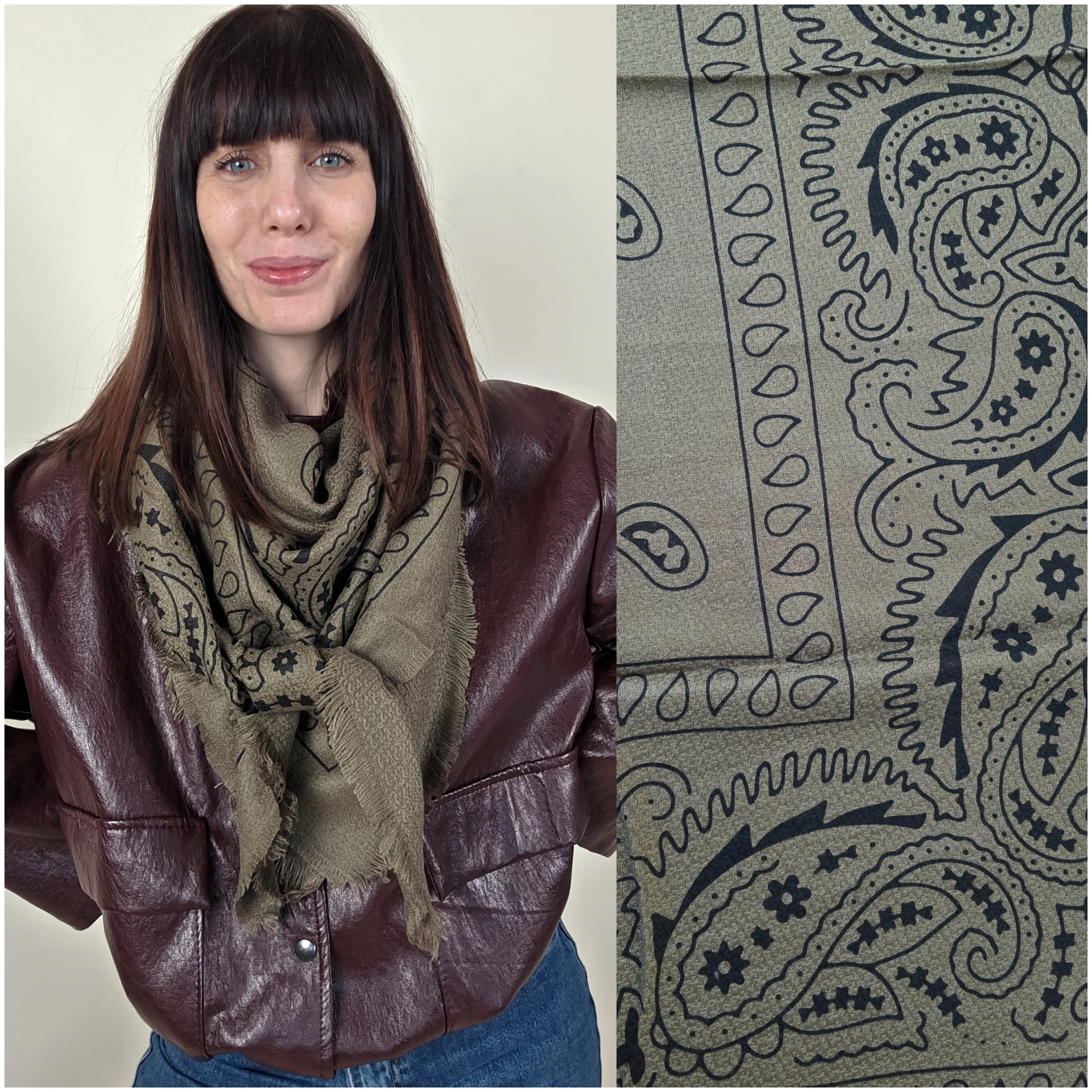 [00463] Echarpe carrée Taupe