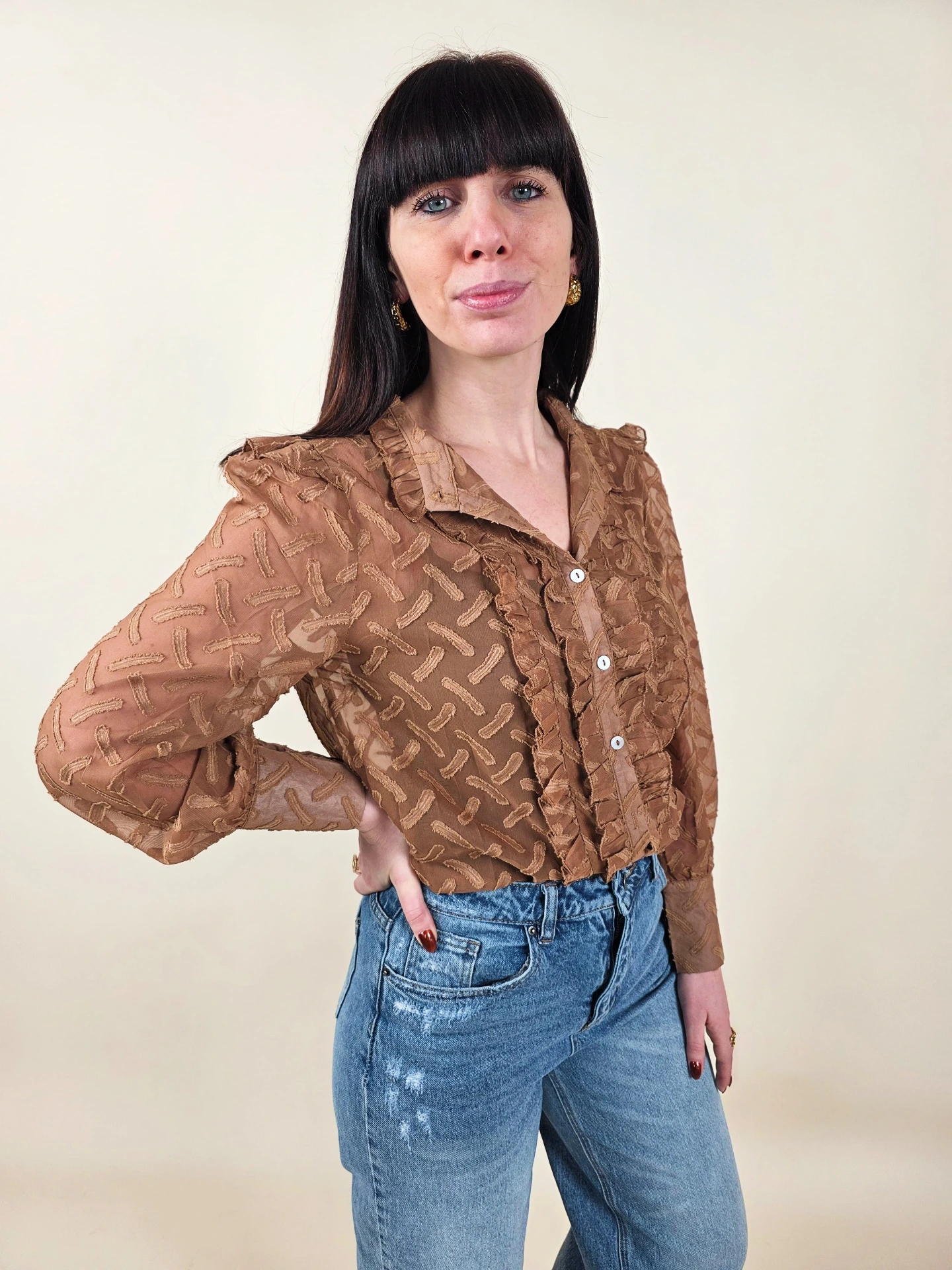 Chemisier camel