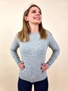 Pull gris basique avec détail cœur doré L/XL (Anti-Gaspi)