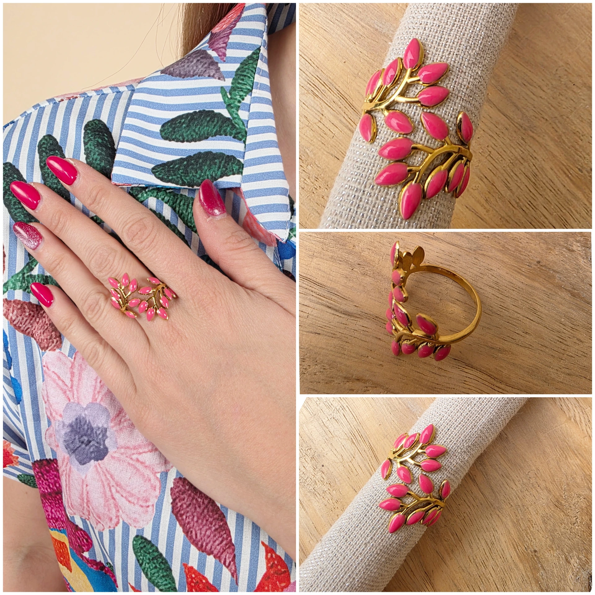 [00607] Bague "Feuillage Enchanté"