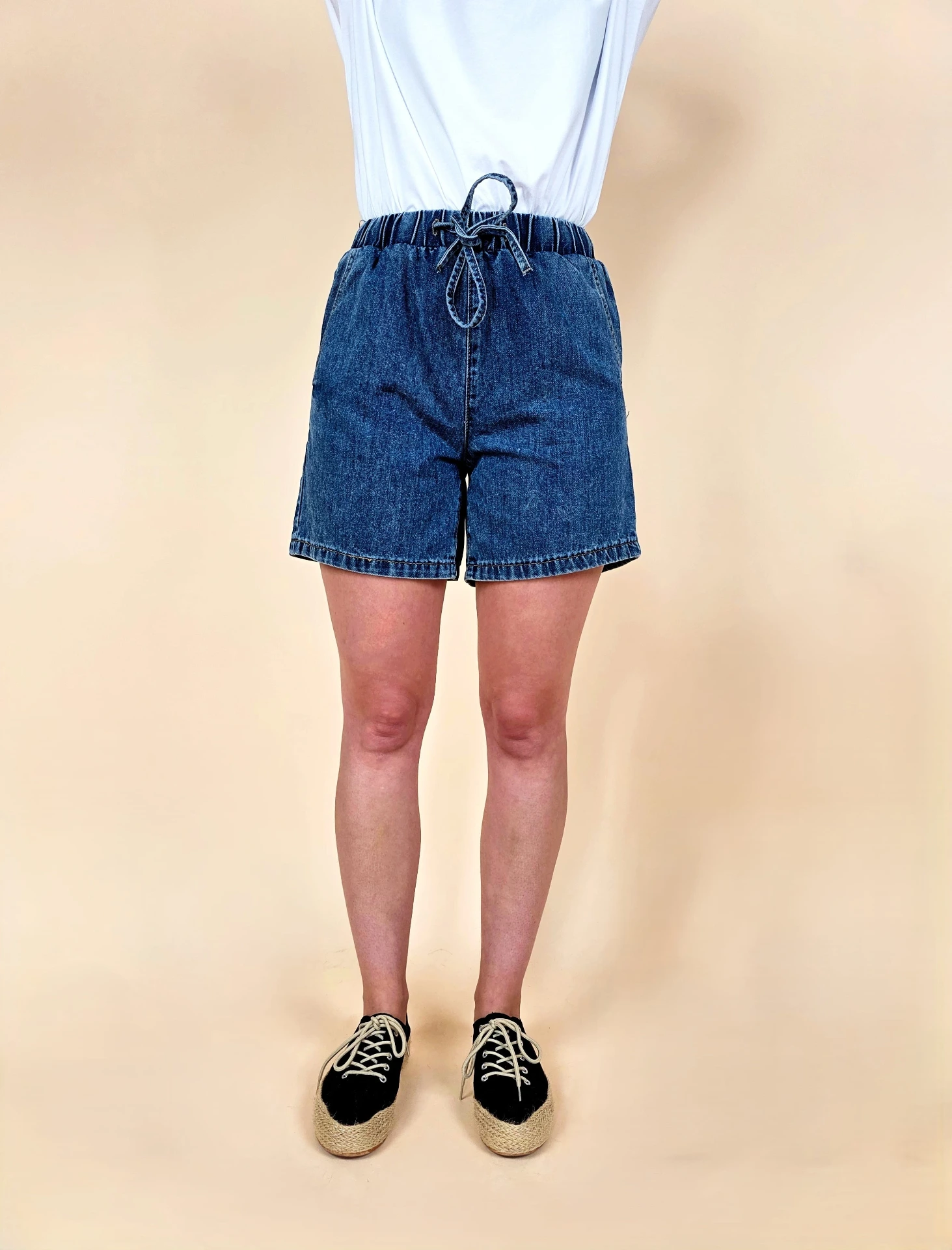 Short en jeans