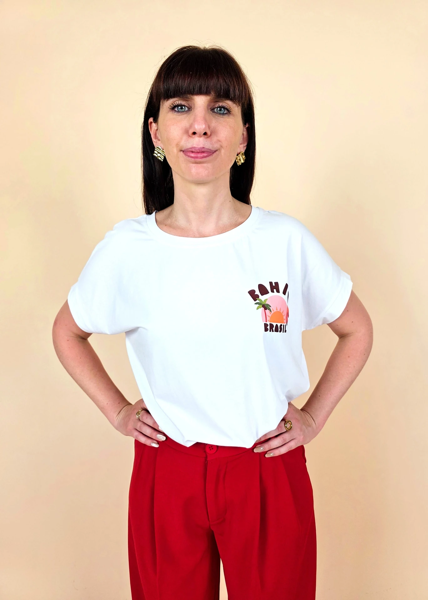 T-shirt blanc « Bahia Brasil »