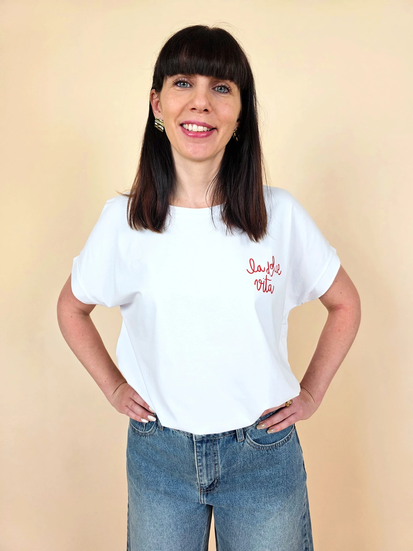 T-shirt blanc « La Dolce Vita »