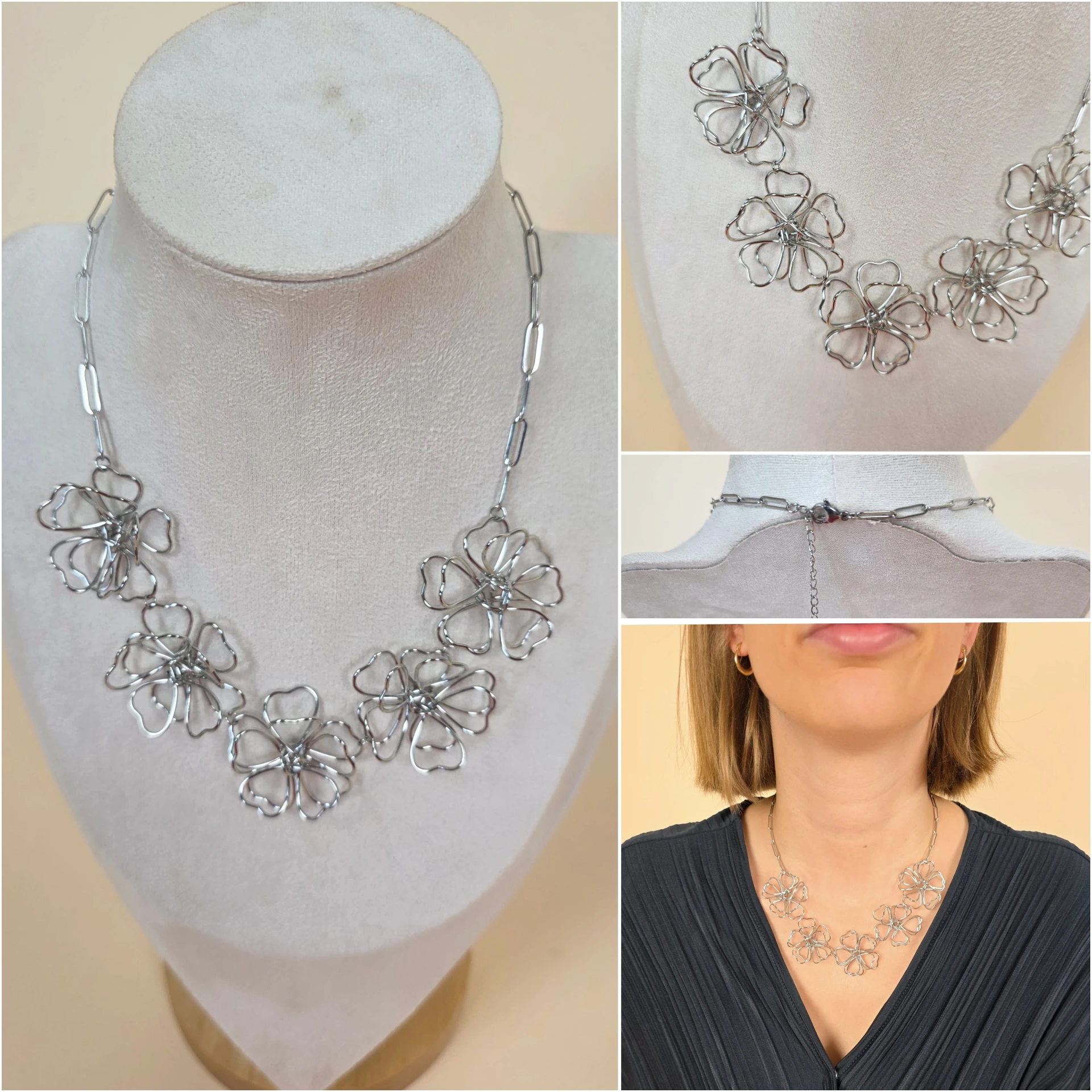 Collier "Pétales de Fil"