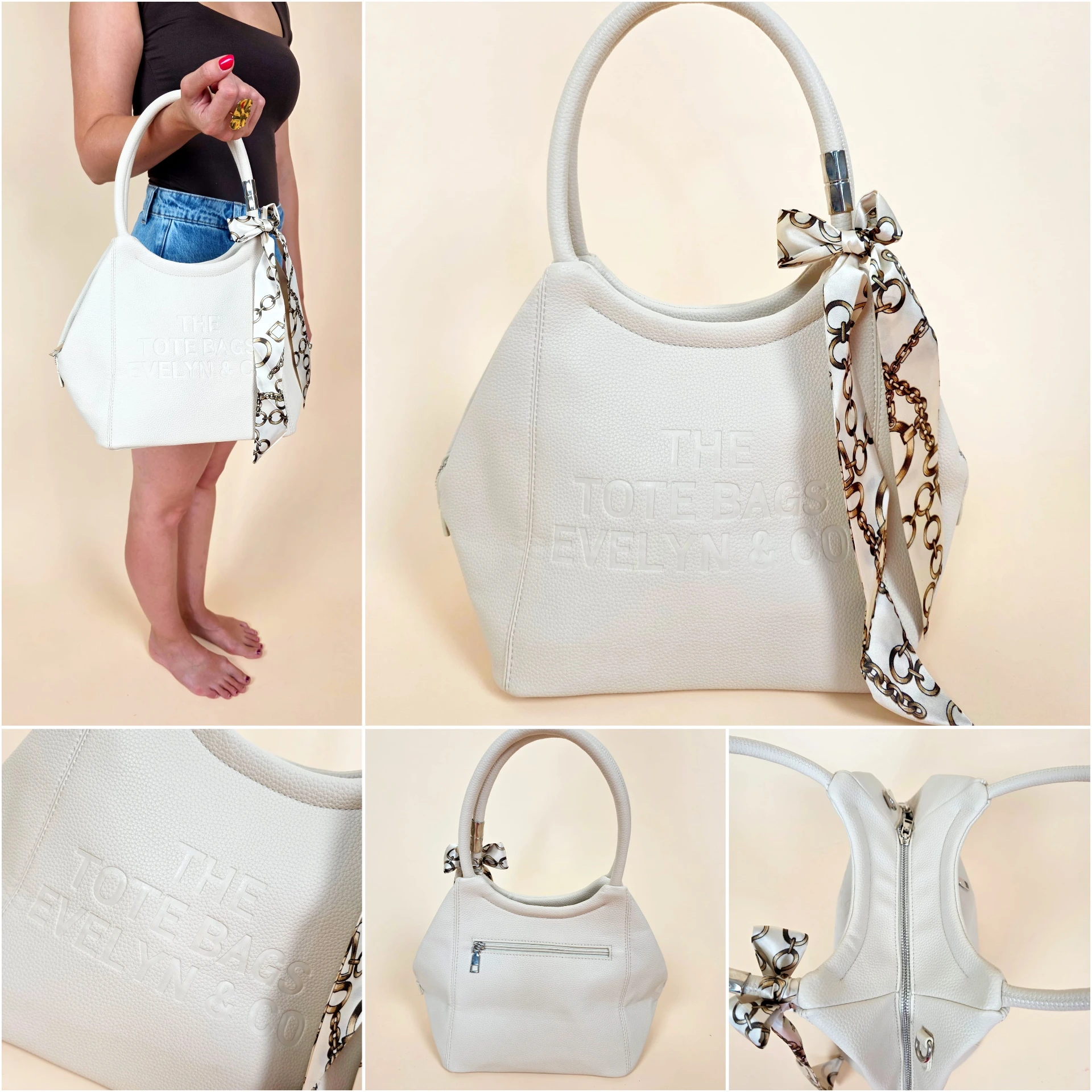 Sac à main beige