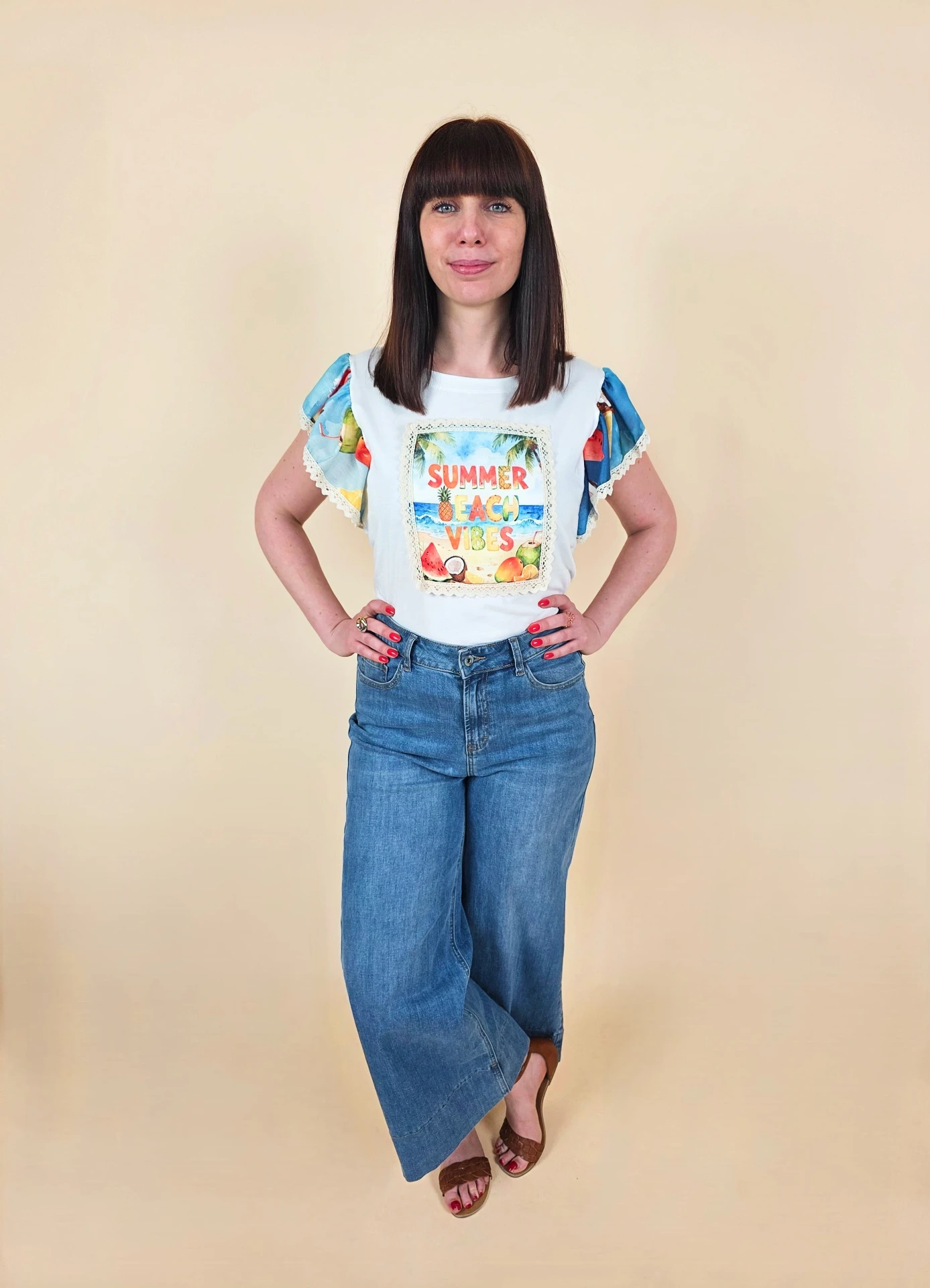 T-shirt "Summer Beach Vibes" (Anti-Gaspi)